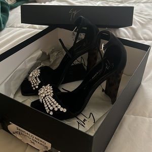 Diamond studded giuseppe zanotti heels